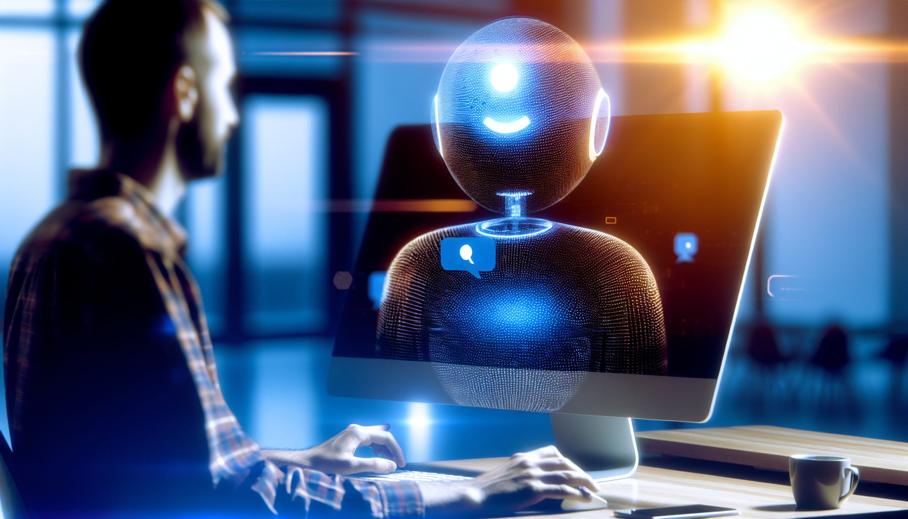 AI visibility score: how to measure your brand presence in AI search - AI-generated illustration for GEO