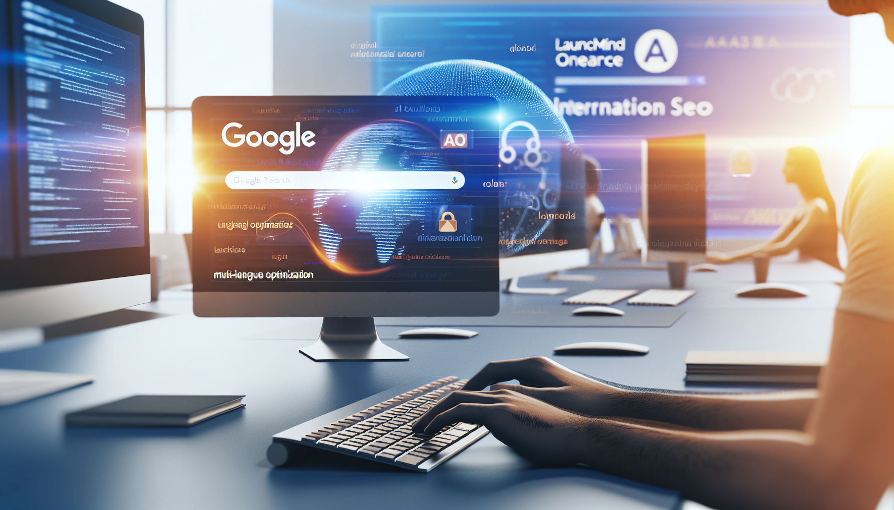 International AI SEO: AI agents for multi-language optimization at scale - AI-generated illustration for Agentic SEO
