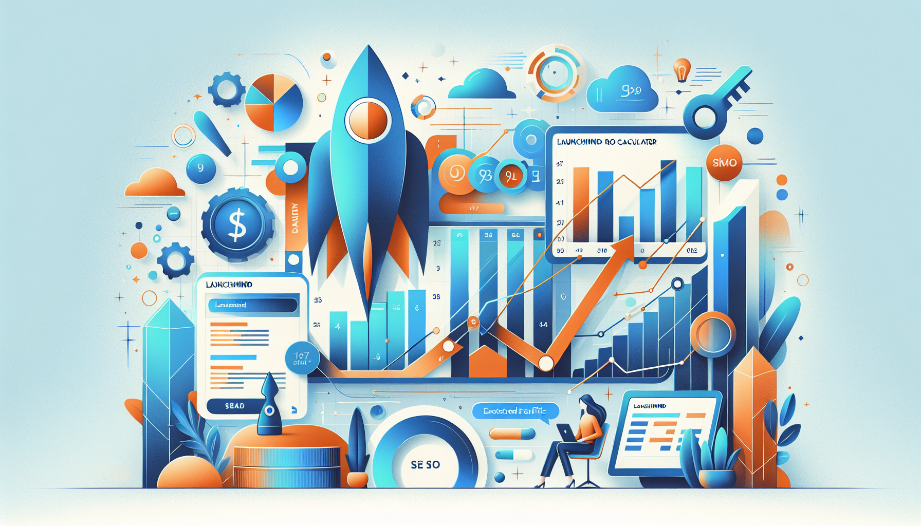 Launchmind ROI Calculator: What SEO Results & Expected Traffic Growth You Can Realistically Forecast - AI-generated illustration for Launchmind