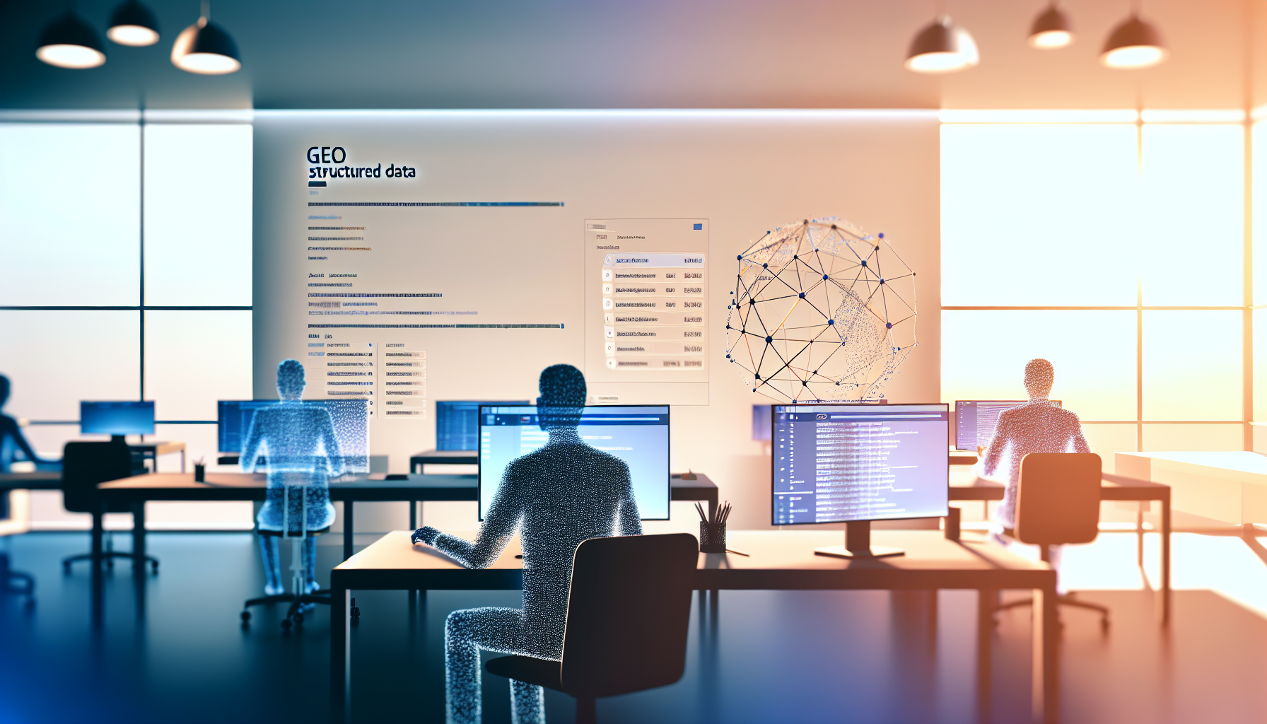 Structured data for GEO: schema markup that AI understands - AI-generated illustration for GEO