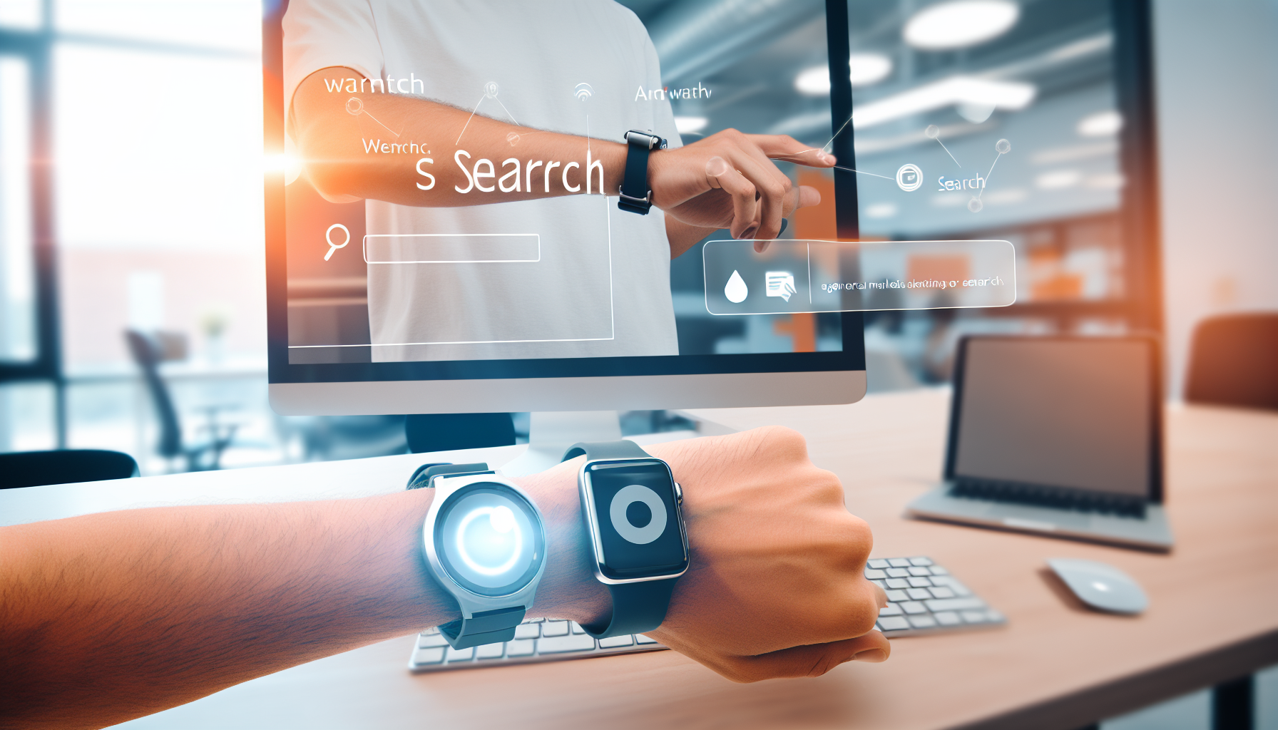 Wearable Search: How to Win Smartwatch SEO and AR Search Before Your Competitors - AI-generated illustration for Future Search