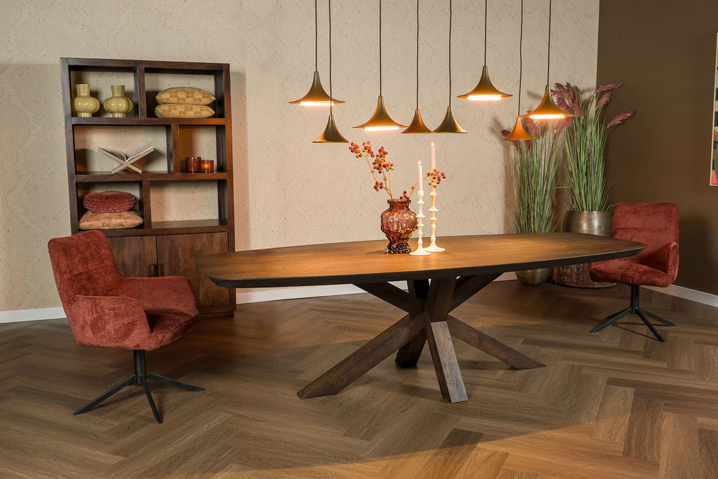 Welke eetkamerstoel past bij een eiken eettafel?