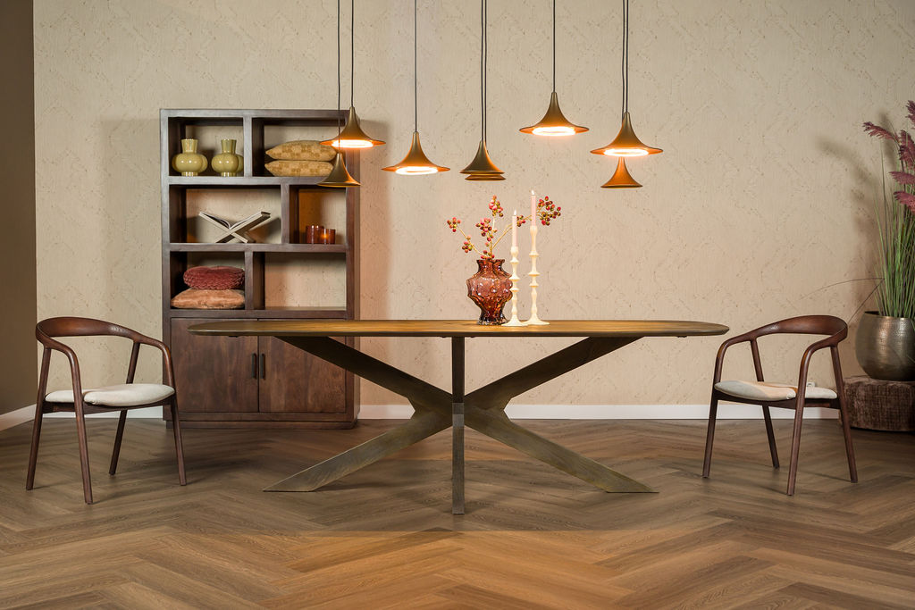 Hoe bereken je de ruimte voor een eetkamerstoel bij ronde eettafel?